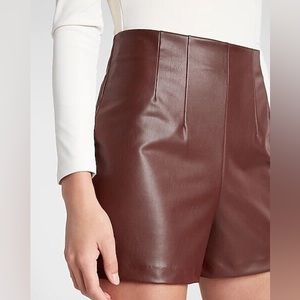 Leather shorts